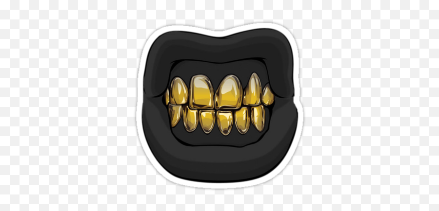 Goldie 2 By Murphy18 Grillz Art Design Illustration - Transparent Gold Teeth Png,Grillz Png