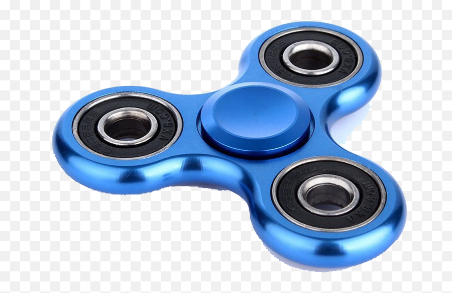 Download Metallic Blue Fidget Spinner - Metallic Blue Fidget Spinner Png,Spinner Png