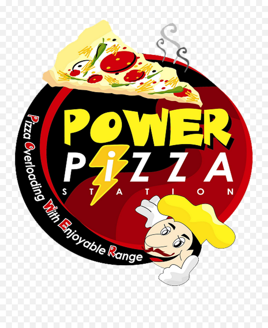 Power Pizza Logo - Pizza Power Logo Png,Cartoon Pizza Logo