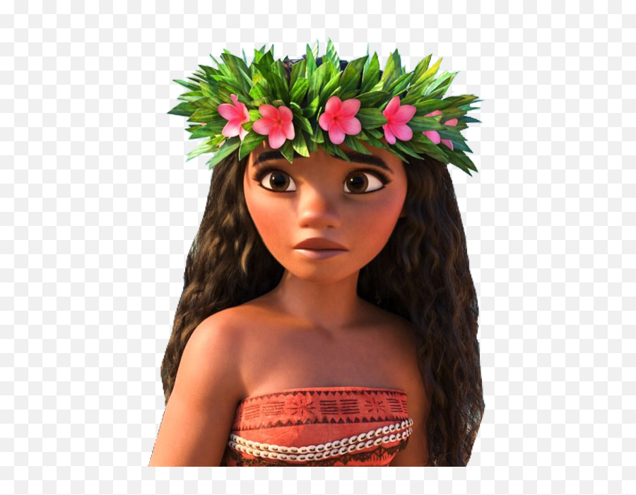 Moana Disney Flowercrown Ponlynesian Hawaiian Cute Ador - Disney Moana Png,Moana Transparent Background