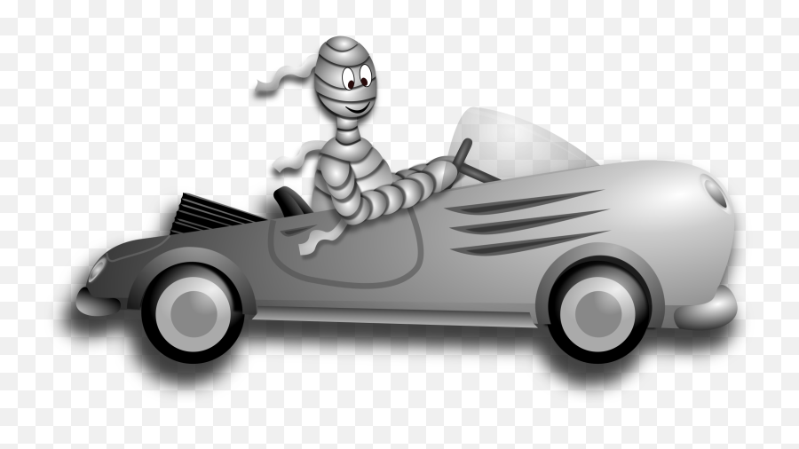 Car Clipart Halloween - Mummy Driving Car Png,Driving Png