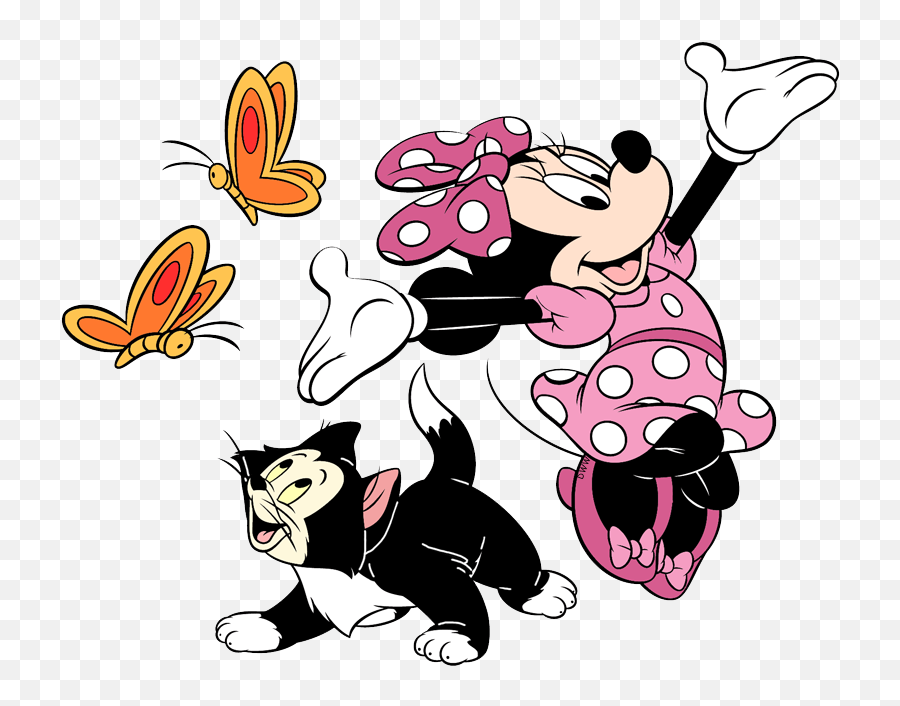 Minnie Mouse Clip Art 12 Disney Galore - Minnie Mouse And Figaro Png,Minnie Bow Png