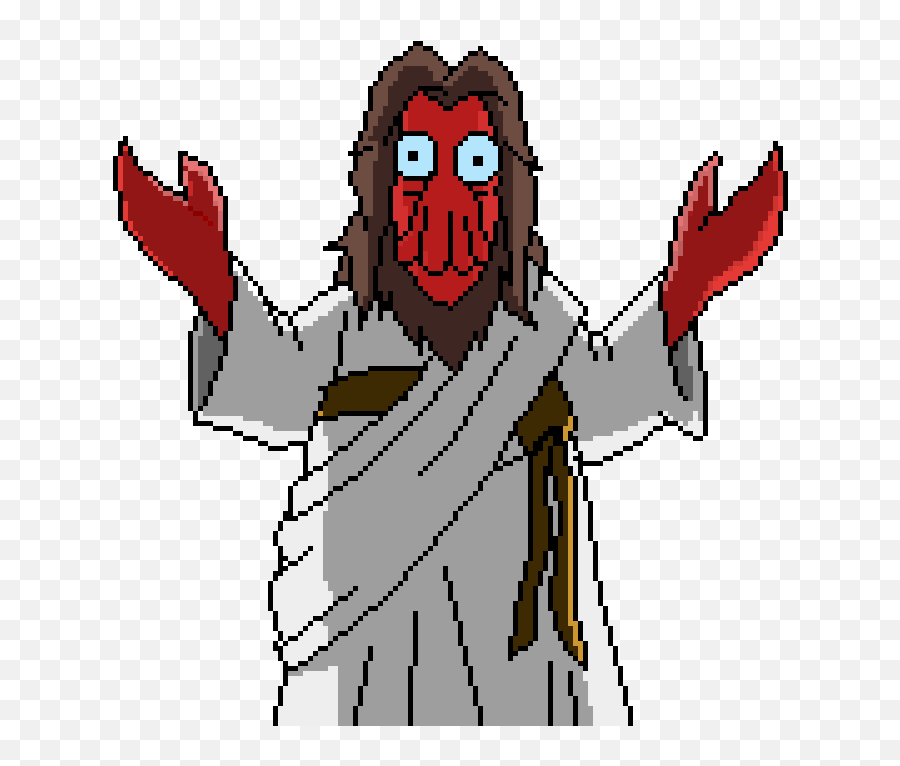 Download Hd Z O I D B E R G - Zoidberg Jesus Png Transparent Futurama And I M His Friend Jesus,Barry B Benson Png