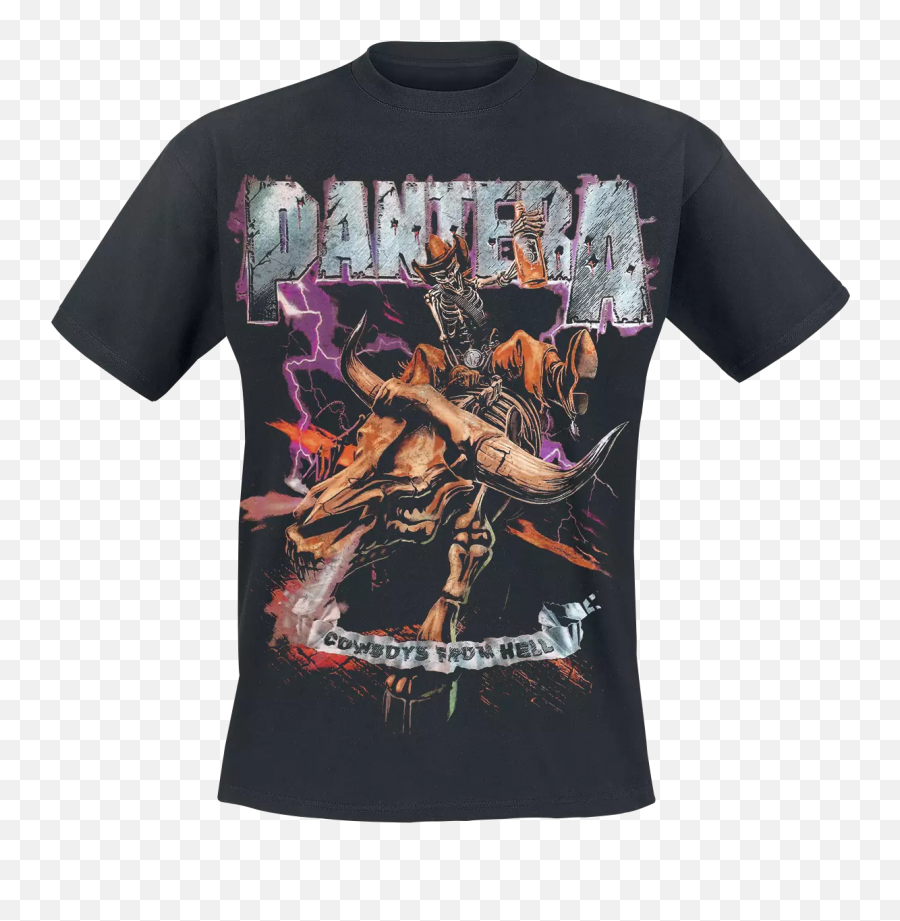 Pantera Cowboys From Hell 1990 T Shirt - Killswitch Engage T Shirt Png,Cowboy From Hell Logo