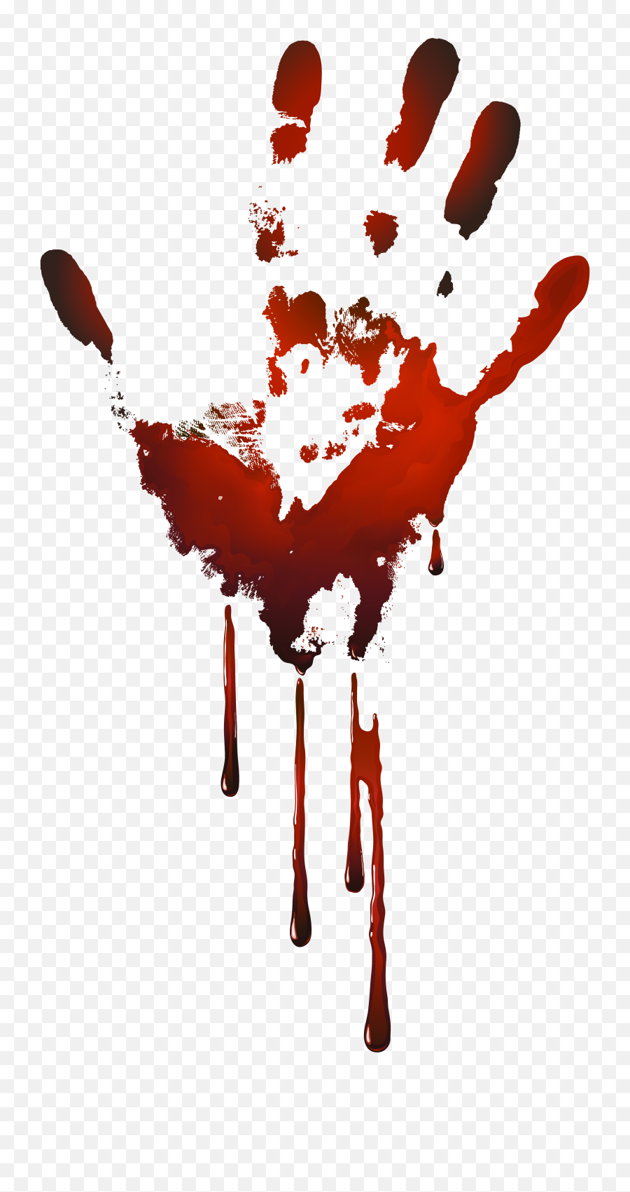 Download Handprint Clipart Bloody - Blood Hand On Wall Bloody Hand Png,Bloody Knife Png