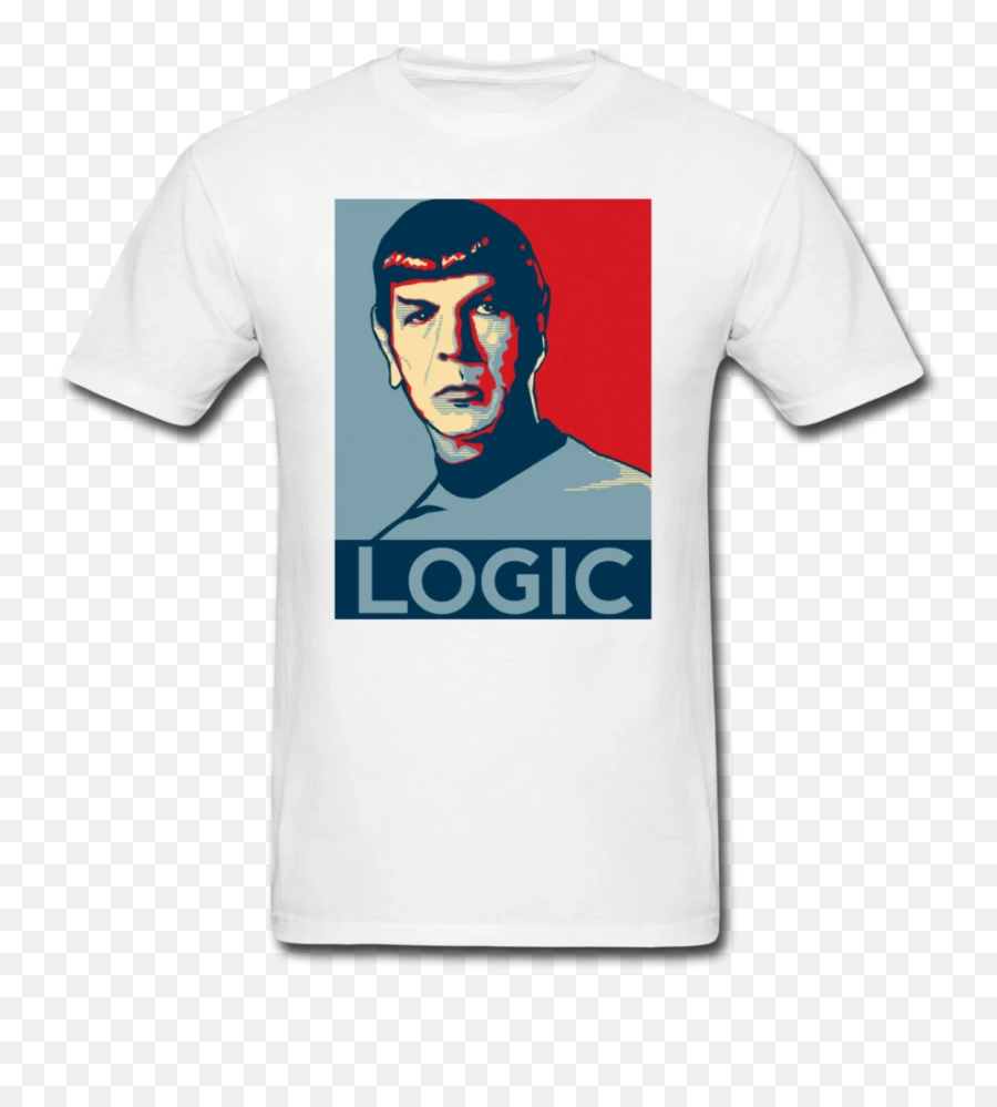 Details About Mr Spock Logic Menu0027s T - Shirt Star Trek Spock Poster Png,Spock Png
