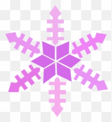 Small Snowflake Clipart - Purple Free png