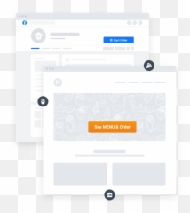 How The Online Food Ordering Software Works Zip Technologies - Vertical Png,Facebook Menu Icon
