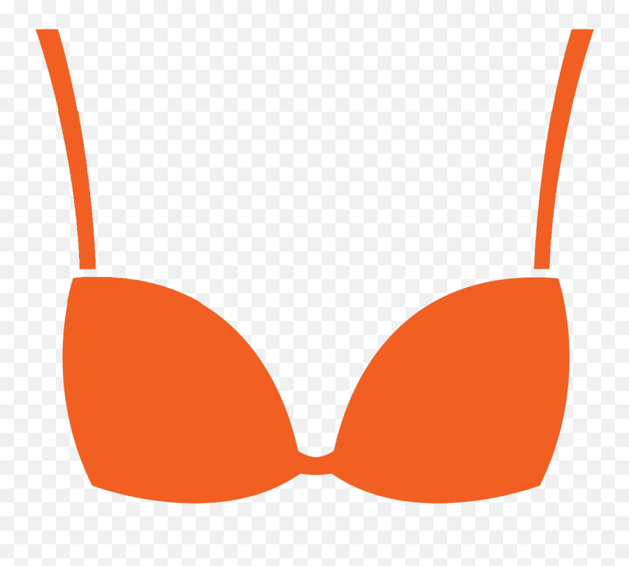 Orange Bra Icon - Bra Clipart Png,Lingerie Icon