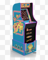 Ms Pacman Arcade Machine With Riser - Arcade1up Mrs Walmart png