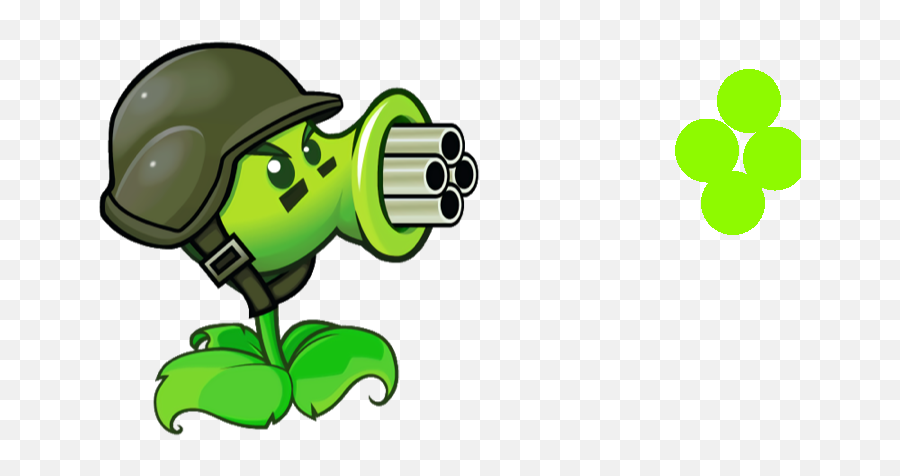 Plants Vs - Gatling Pea Shooter Png,Plants Vs Zombies 2 Icon