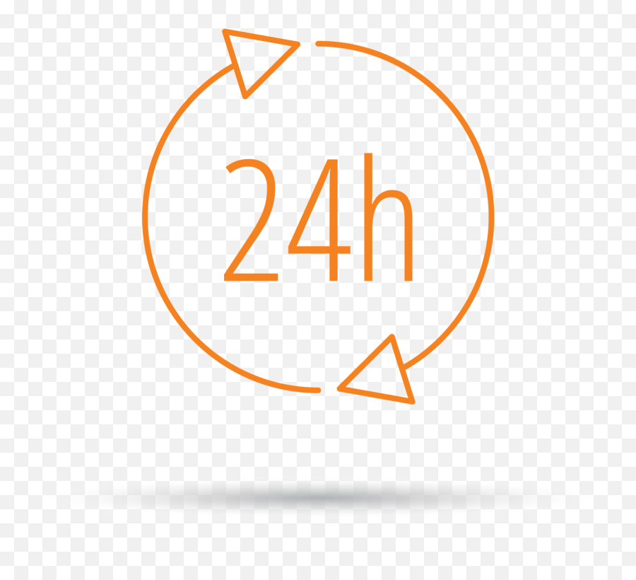 24 Hour Orange Icon Png Image With No - Open 24 Hour Transparent,Orange Icon Png