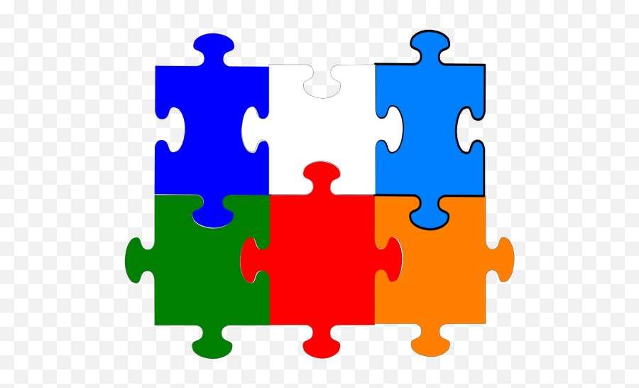 Jigsaw Puzzle 6 Pieces Png Svg Clip Art For Web - Download 6 Puzzle Pieces Png,Puzzle Pieces Icon