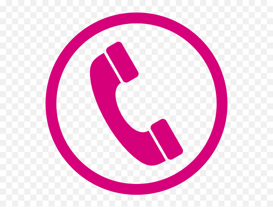 Telephone Clipart Clip Art Pink - Phone Icon For Business Phone Clip Art Blue Png,Free Business Card Icon