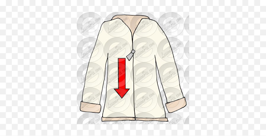 Unzip Picture For Classroom Therapy Use - Great Unzip Clipart Coat Pocket Png,Icon Barong