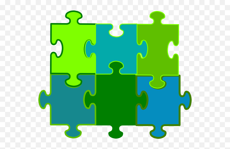 Jigsaw Puzzle 6 Pieces Png Clip Arts For Web - Clip Arts 4 Piece Puzzle Template,Puzzle Pieces Png