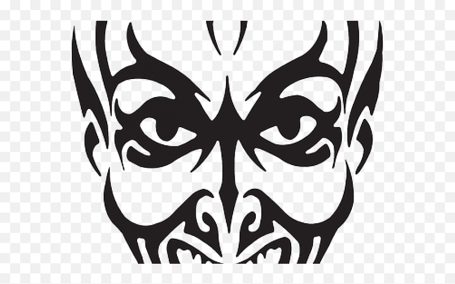 Devil Evil Face Transparent Png Image - Black And White Devil,Devil Face Png
