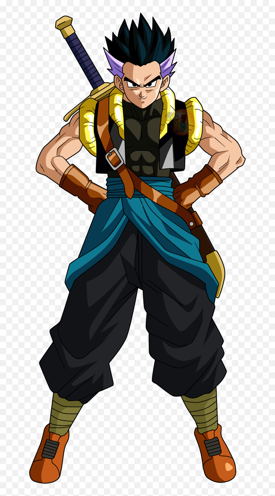 Download Hd Gotenks Xeno Anime Anything Pinterest Dragon - Xeno Gotenks Png,Gotenks Png