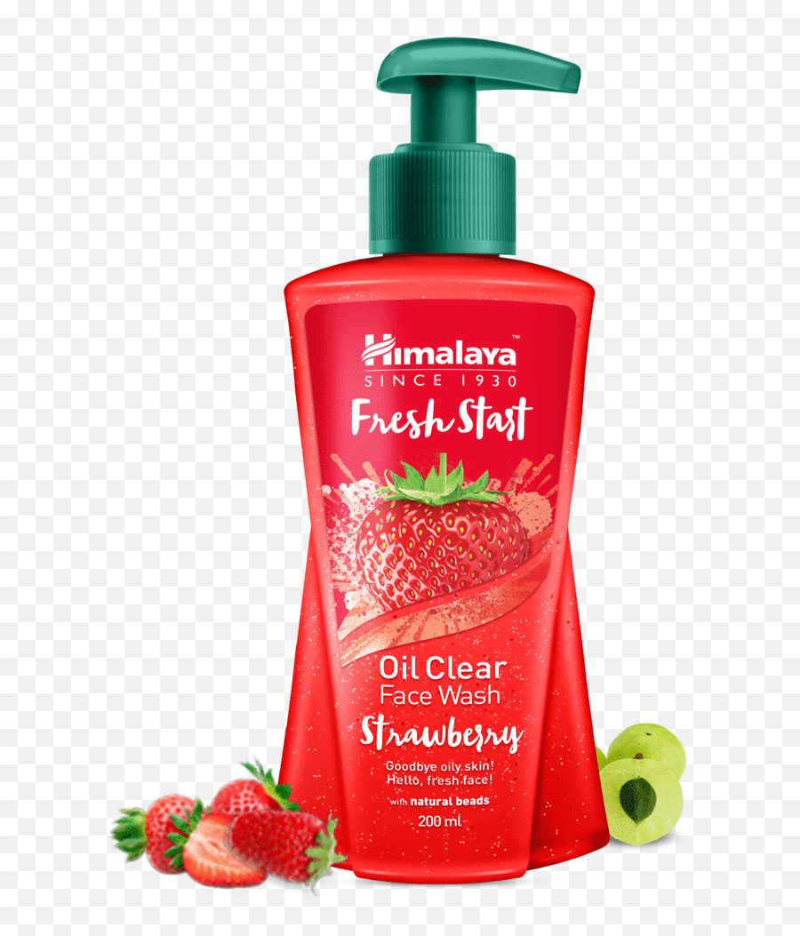 Himalaya Fresh Start Oil Clear Strawberry Face Wash - Himalaya Fresh Start Face Wash Strawberry Png,Transparent Strawberry