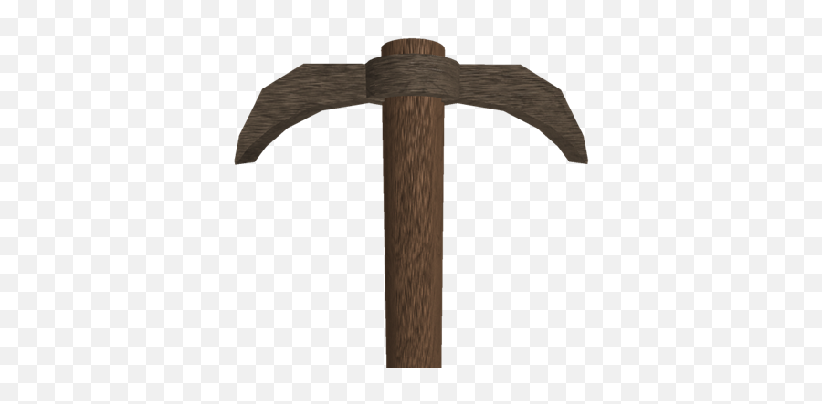 Wood Pickaxe - Cross Png,Pickaxe Png