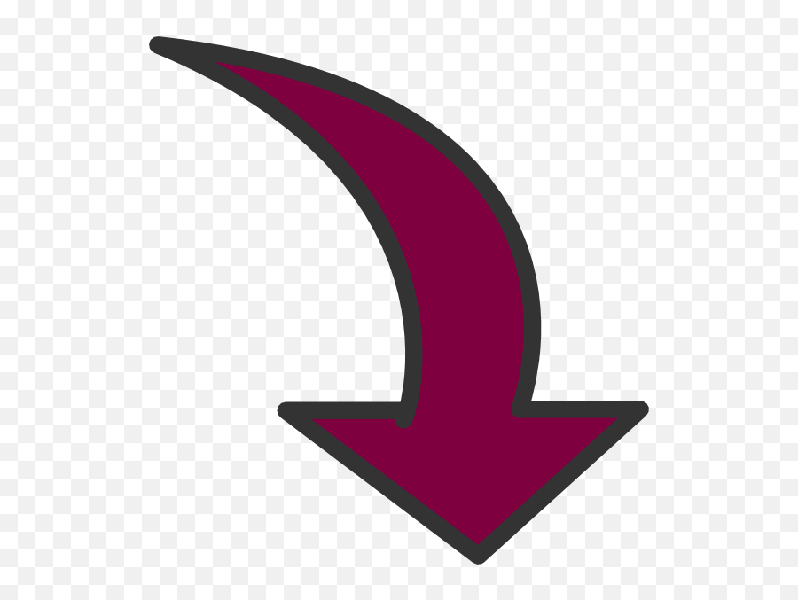 Curved Arrow Transparent Stock Png - Maroon Arrows,Curved Arrow Transparent