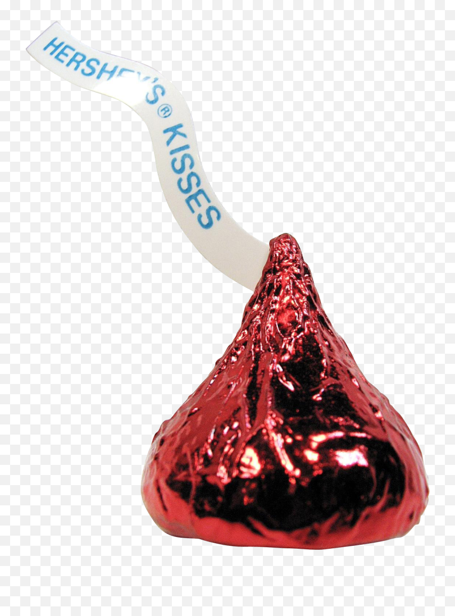 Red Hershey Kiss Png Image With No - Hershey Kiss Transparent Background,Kiss Png