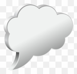 Clipart Cloud Speech Bubble Png Transparent