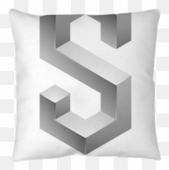 3d Alphabet Logo Design - letter S Pillow Cover u2022 Pixers We live to change Cushion png