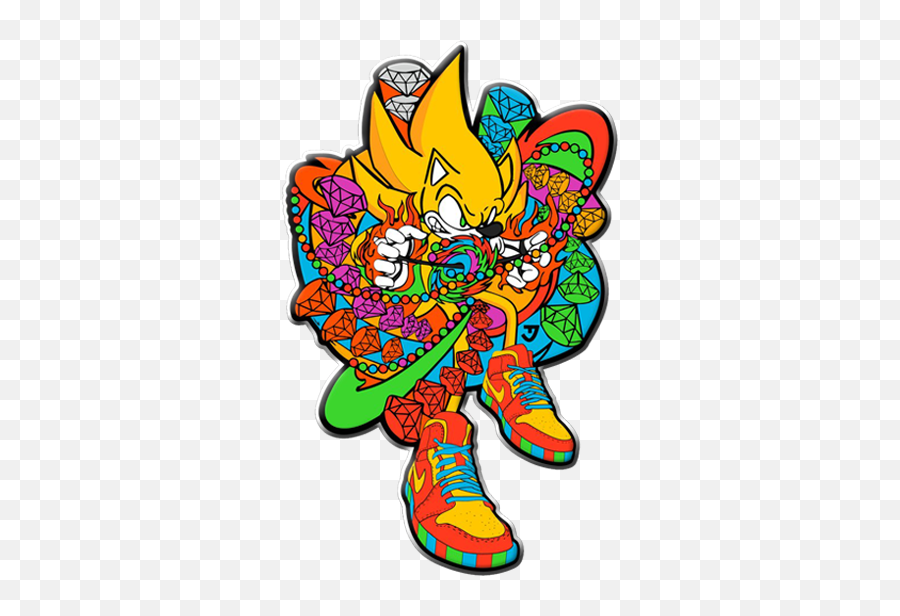 Super Sonic Orbiter Pin - Super Sonic Png,Super Sonic Png