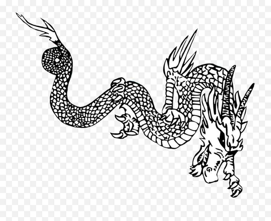 Great Pictures Of Cool Dragons - Png Drawing Chinese Dragon,Dragon Silhouette Png