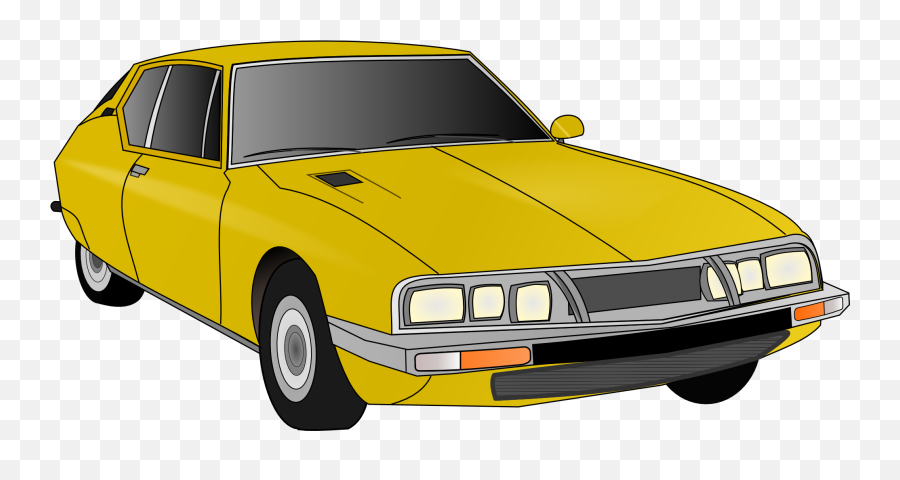 Download Old Car Clip Art - Parts Of A Car Old Yellow Car Clipart Png,Old Car Png