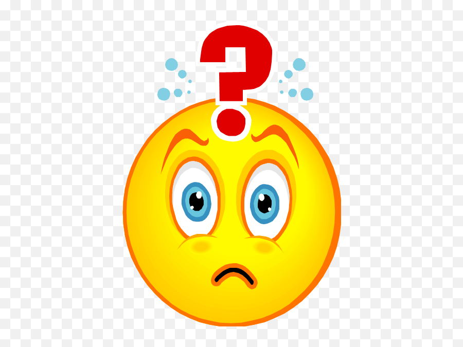 Download Question Mark Emoticon Png - Huh Clipart,Confused Face Png