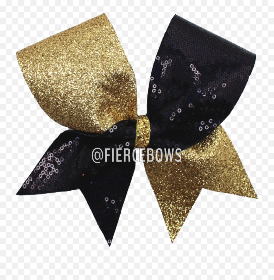 Black Sequin And Gold Glitter Bow - Formal Wear Png,Sequins Png