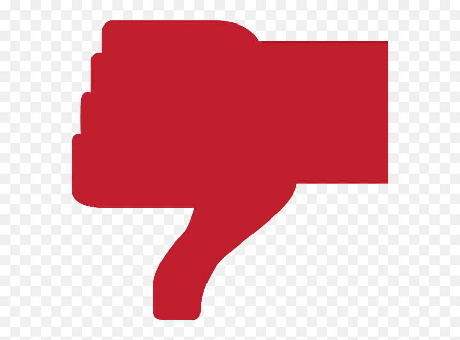 Thumbs Down - Red Thumbs Down Emoji Png,Thumbs Down Transparent