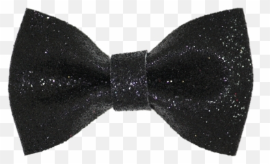 Black 2 - Glitter Bow Tie Png