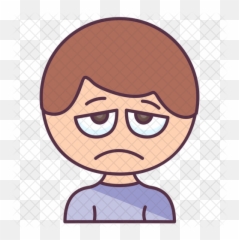 Sad Boy Icon - Cartoon png