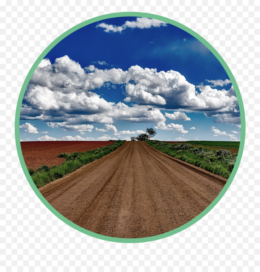 Dirt Road Circle - Paysages Terre Ciel Png,Dirt Road Png