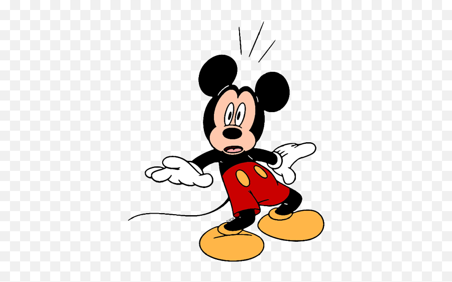 Mickey Mouse Frightened Transparent Png - Mickey Mouse Surprised Clipart,Mickey Mouse Face Png