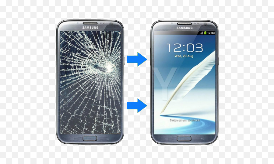Cracked Phone Screen Png - Screen Phone Repair,Phone Screen Png
