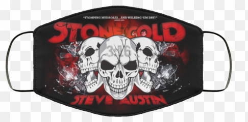 Stone Cold Steve Austin Cloth Face Mask - Stone Cold Steve Austin Face Mask Png,Stone Cold Png