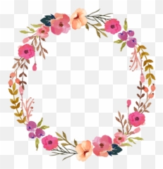 Floral Wreath Png - Transparent Background Circle