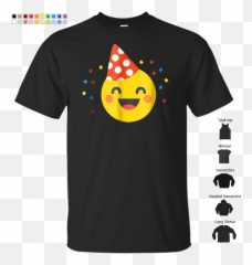 Happy Birthday Emoji Celebration Party T Shirt Png