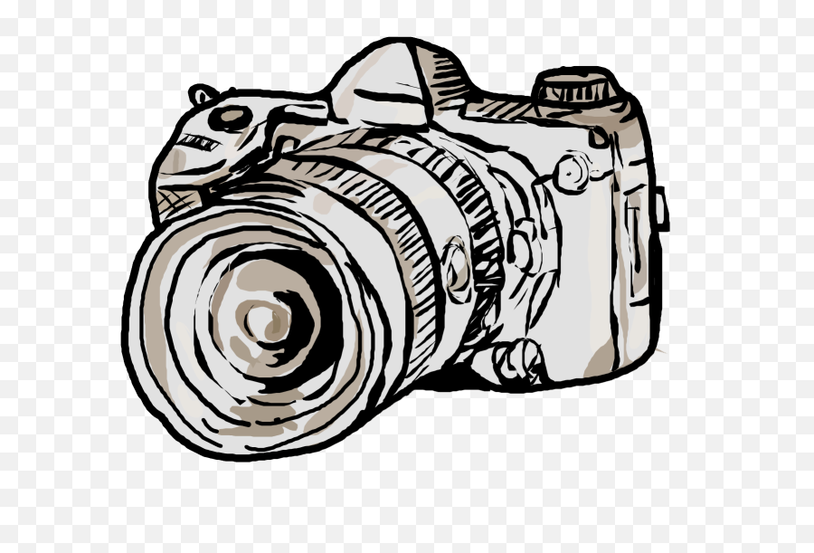 Canon Camera Cartoon Dslr Transparent - Desenho Camera Fotografica Png,Camera Cartoon Png