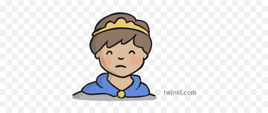 Sad Prince Illustration - Sad Prince Cartoon Png,Prince Png