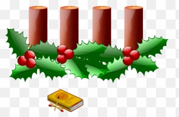 Advent Wreath Clipart Png Transparent - Bougies De L Avent
