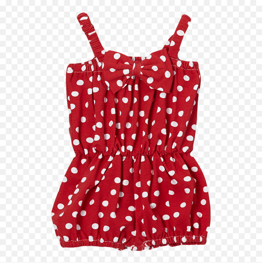 Red Dot Cinched Waist Romper - Sleeveless Png,Red Dot Transparent