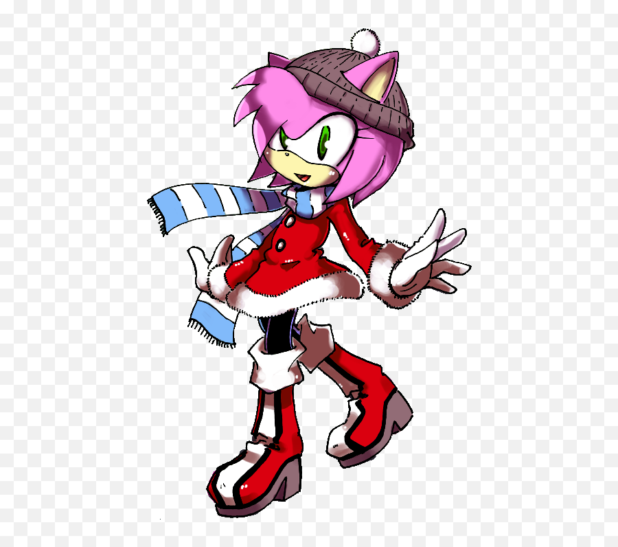 Amy Rose Fan Art - Fictional Character Png,Amy Rose Transparent