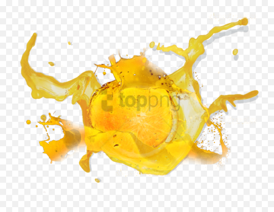 Download Hd Fruits Splash - Fruit Splash Yellow Png Orange,Yellow Splash Png