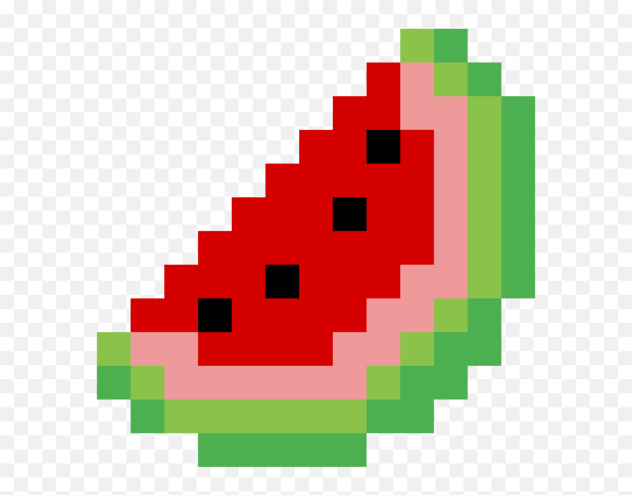 Pixilart - Watermelon Pixel Art By Anonymous Easy Pixel Art Watermelon Png,Pixel Art Transparent