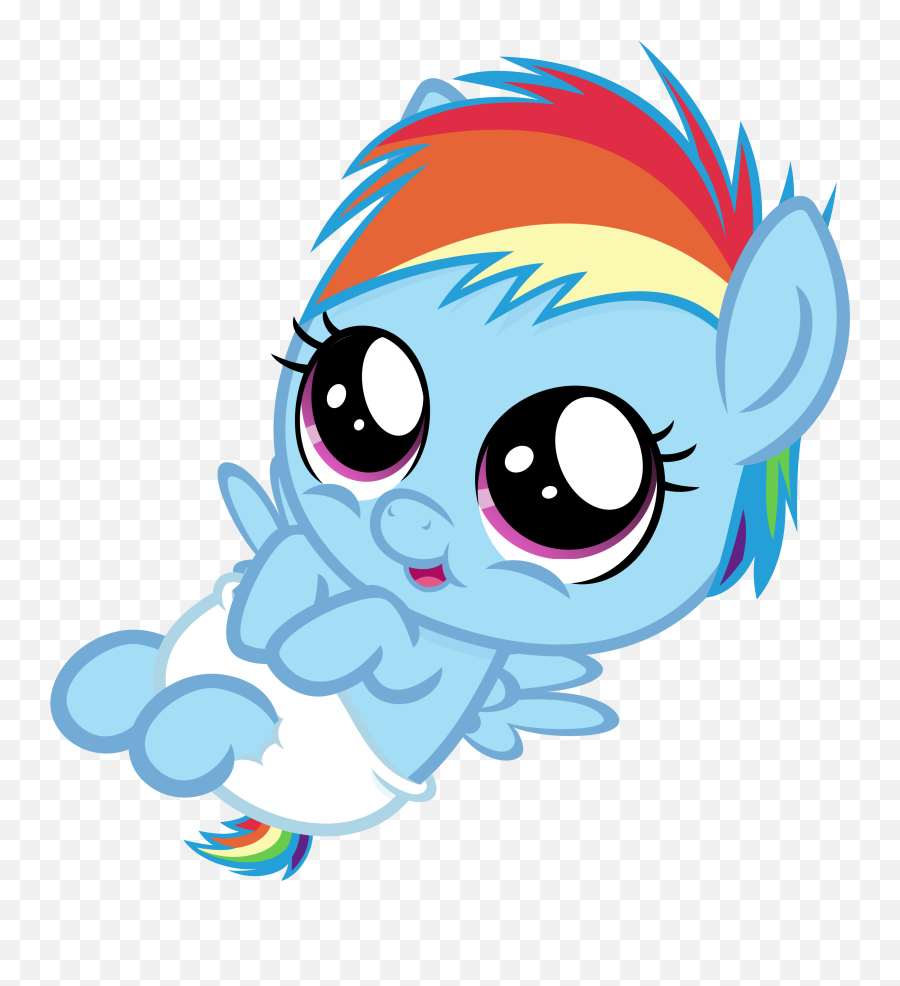 Yoshi Clipart Dashie - Rainbow Dash Bebe Png Download Baby Pony My Little Pony,Bebe Png